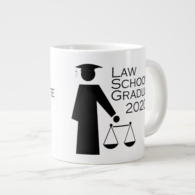 Taza De Café Gigante Licenciado en Derecho en 2020 (Derecha)