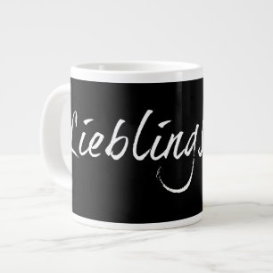 Taza De Café Gigante Lieblingspapa - weißer Schriftzug 00001