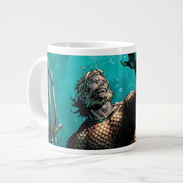 Taza De Café Gigante Liga de Justicia #10 Aquaman ahogó la variante de  (Izquierda)