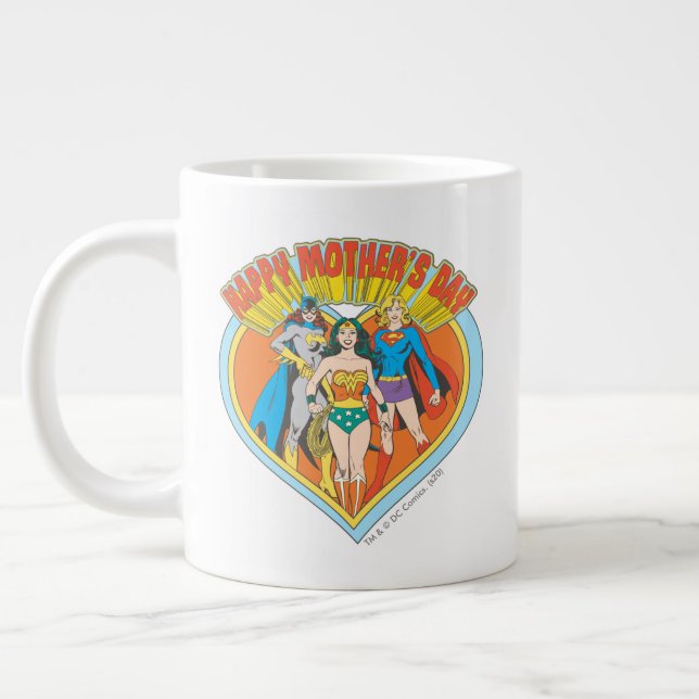 Taza De Café Gigante Liga de la Justicia | Feliz Día de la Madre (Izquierda)