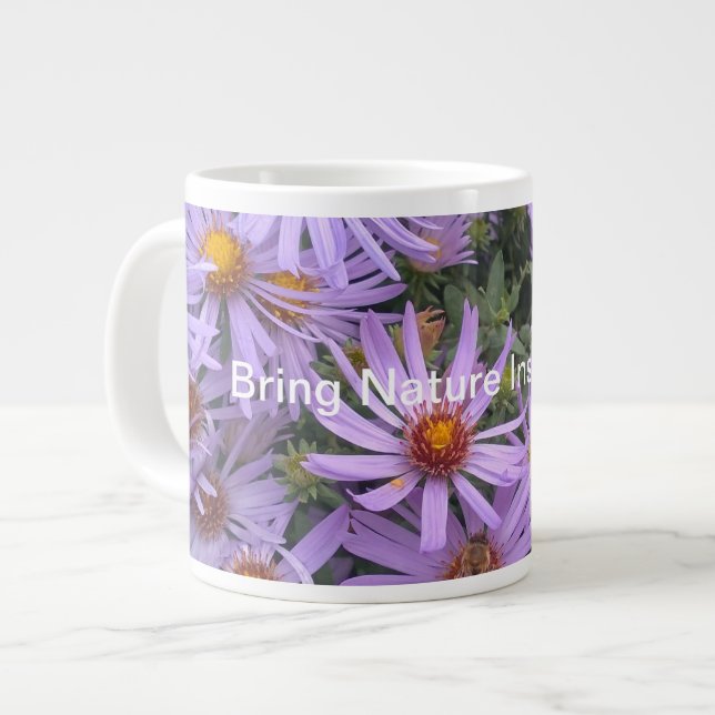 Taza De Café Gigante Lilac Flower Jumbo Special Mug (Izquierda)