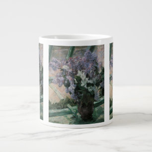 Taza De Café Gigante Lilacs en una ventana de Mary Cassatt, arte vintag