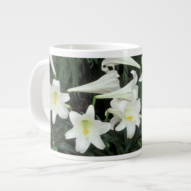 Taza De Café Gigante Lily de Pascua (Lilium regale) (Izquierda)