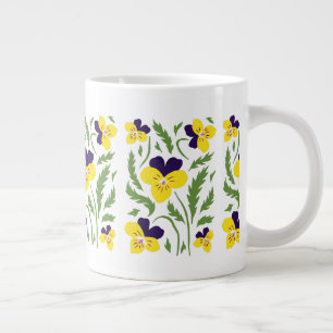 Taza De Café Gigante Lindos Johnny Jump Ups