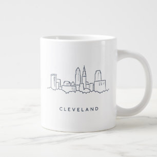 Taza De Café Gigante Línea aérea de Cleveland Ohio