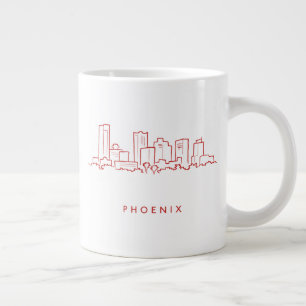 Taza De Café Gigante Línea aérea de Phoenix Arizona