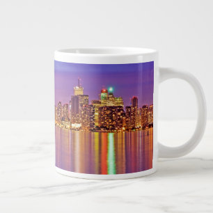Taza De Café Gigante Línea aérea de Toronto al atardecer
