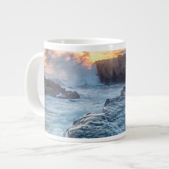 Taza De Café Gigante Línea costera | Carmel California (Izquierda)