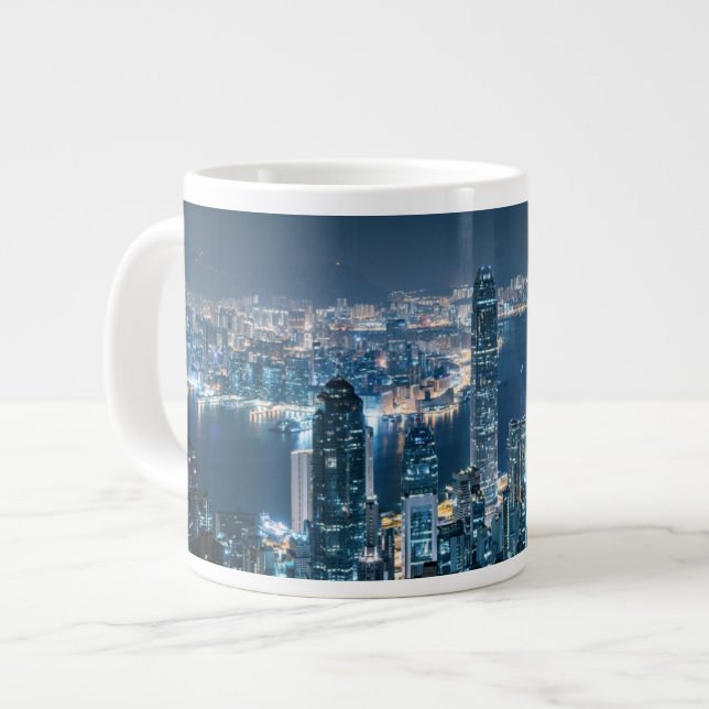 Taza De Café Gigante Línea costera | Isla de Hong Kong, Asia (Izquierda)