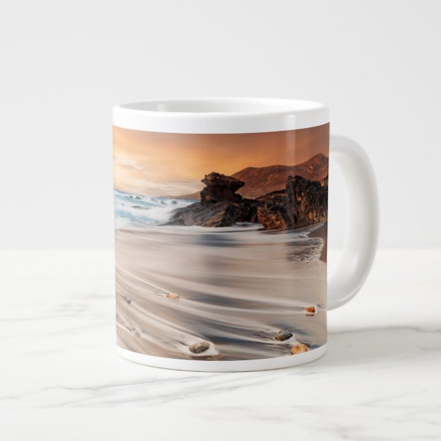 Taza De Café Gigante Línea costera | Islas Canarias, España (Derecha)