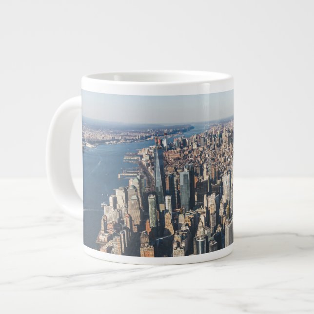 Taza De Café Gigante Línea costera | Manhattan, Nueva York (Izquierda)