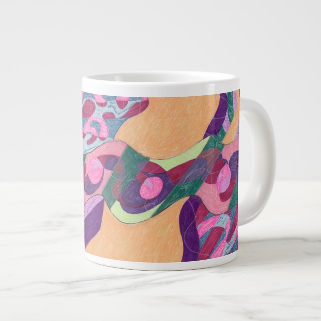 Taza De Café Gigante Línea de agua (Derecha)