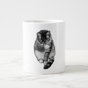 Taza De Café Gigante Línea de puntos Glow Hush
