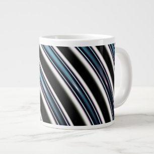 Taza De Café Gigante Líneas curvadas cerca para arriba de un fractal