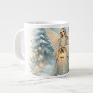 Taza De Café Gigante Linterna angelical celestial de invierno de gracia
