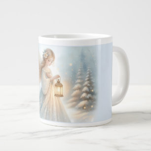 Taza De Café Gigante Linterna de Ángel Celestial de Invierno de Consuel