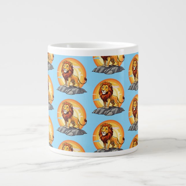 Taza De Café Gigante Lion (Frente)