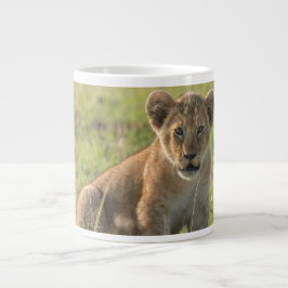 Taza De Café Gigante Lion Cub Personaliza el nombre en serio