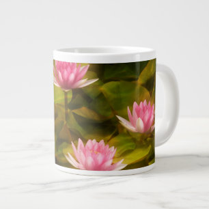 Taza De Café Gigante Lirios de agua artísticos, California