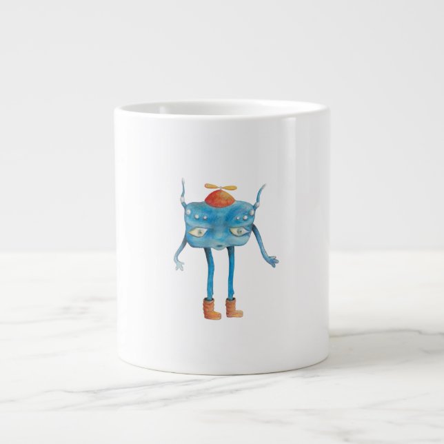 Taza De Café Gigante Little Alien Pi (Frente)