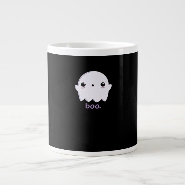 Taza De Café Gigante Little Boo Cute Halloween (Frente)