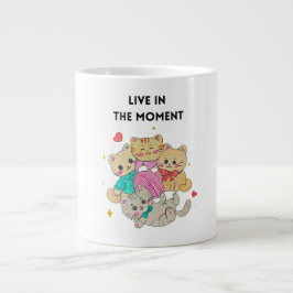 TAZA DE CAFÉ GIGANTE LIVE IN THE MOMENT