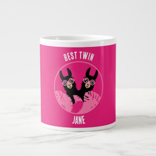 Taza De Café Gigante Llama Alpaca Twin Chica
