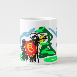 Taza De Café Gigante Llama divertido