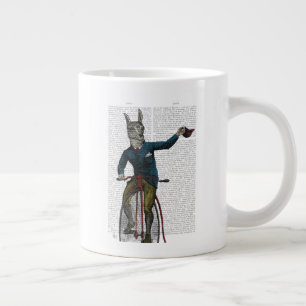 Taza De Café Gigante Llama en bicicleta