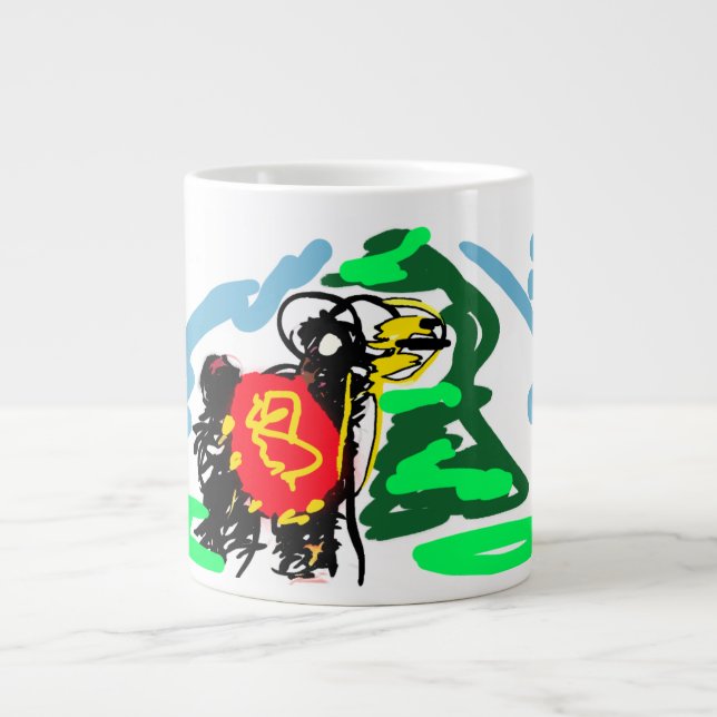 Taza De Café Gigante Llama  fun   (Frente)