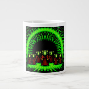 Taza De Café Gigante Llega un economista extranjero a través de un café