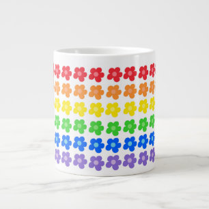 Taza De Café Gigante Lluvia arcoiris LGBT Orgullo gay Libertad e Iguald