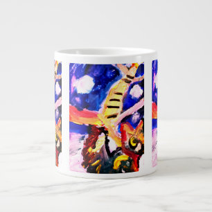 Taza De Café Gigante Lobo en invierno