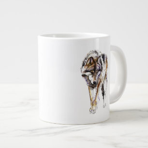 Taza De Café Gigante Lobo europeo