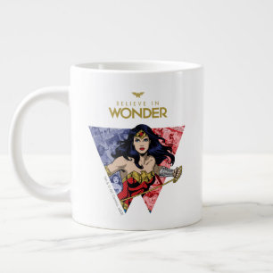 Taza De Café Gigante Logo De Cómic De La Mujer Maravilla "Creer En La M
