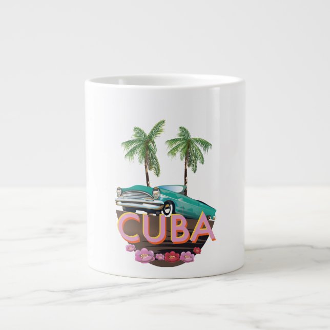 Taza De Café Gigante Logo de Cuba Classic (Frente)