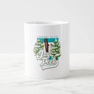 Taza De Café Gigante Logo de Jay Peek Vermont Coffee Mug