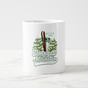 Taza De Café Gigante Logo de la estación de esquí de Campgaw Mountain U