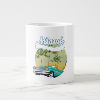 Taza De Café Gigante Logo de Miami Sunset