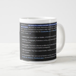 Taza De Café Gigante Logo de RGPhoto Wermz con descripción Giant Coffee