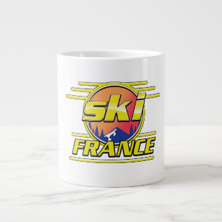 Taza De Café Gigante logo de ski France 80.