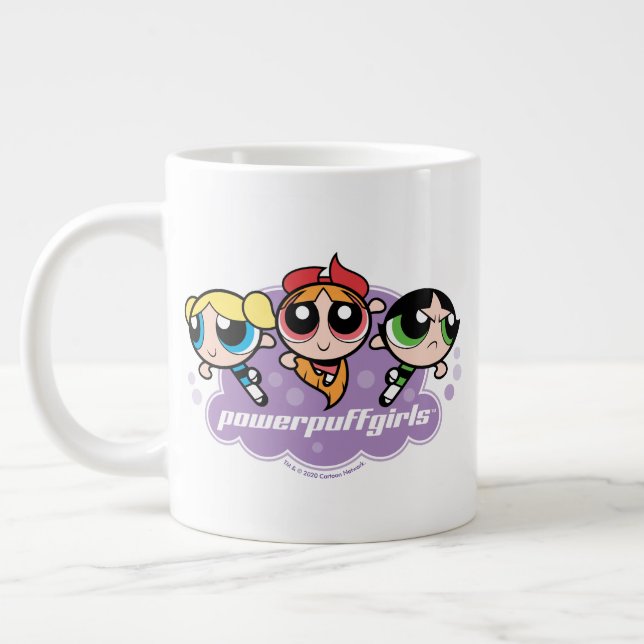 Taza De Café Gigante Logo del equipo de Chicas Powerpuff (Izquierda)