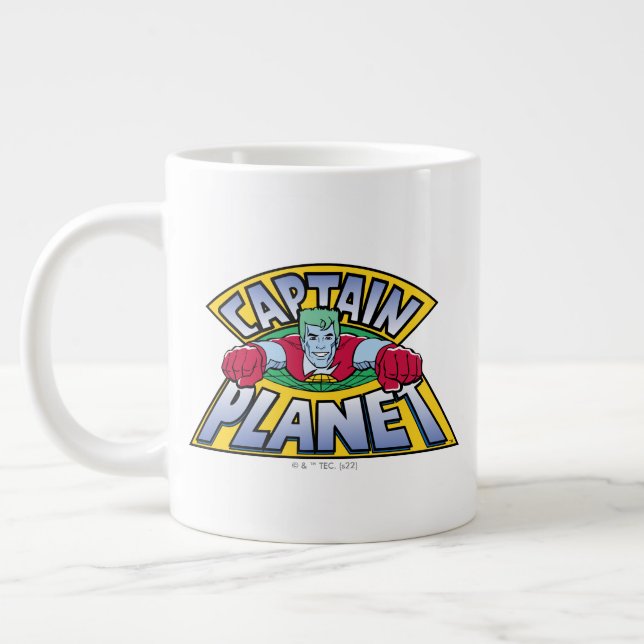 Taza De Café Gigante Logo del planeta capitán (Izquierda)