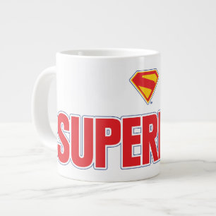 Taza De Café Gigante Logo en negrita de Superman clásico