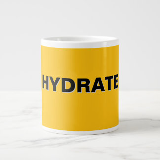 Taza De Café Gigante Logo HYDRATE Amarillo