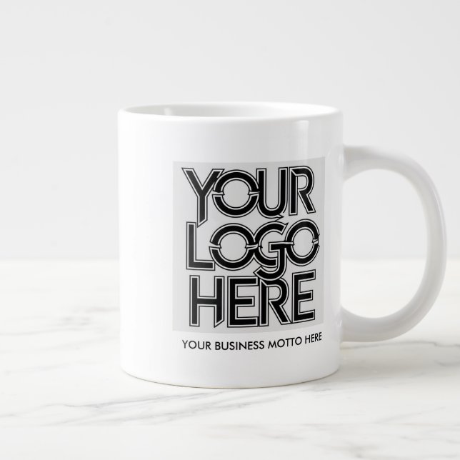 Taza De Café Gigante Logotipo comercial personalizado (Derecha)