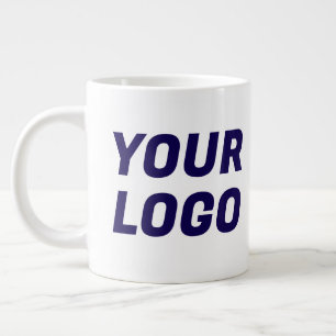 Taza De Café Gigante Logotipo de empresa naval y blanco personalizado J