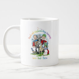 Taza De Café Gigante Logotipo de granja Mumbo