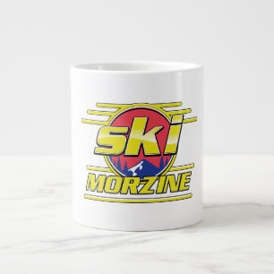 Taza De Café Gigante Logotipo de Morzine Francia Esquí 80s