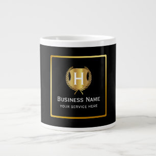 Taza De Café Gigante Logotipo de negocio moderno de branding promociona